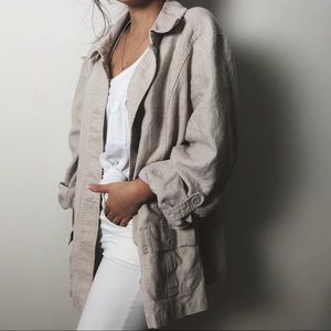 luxury linen coat